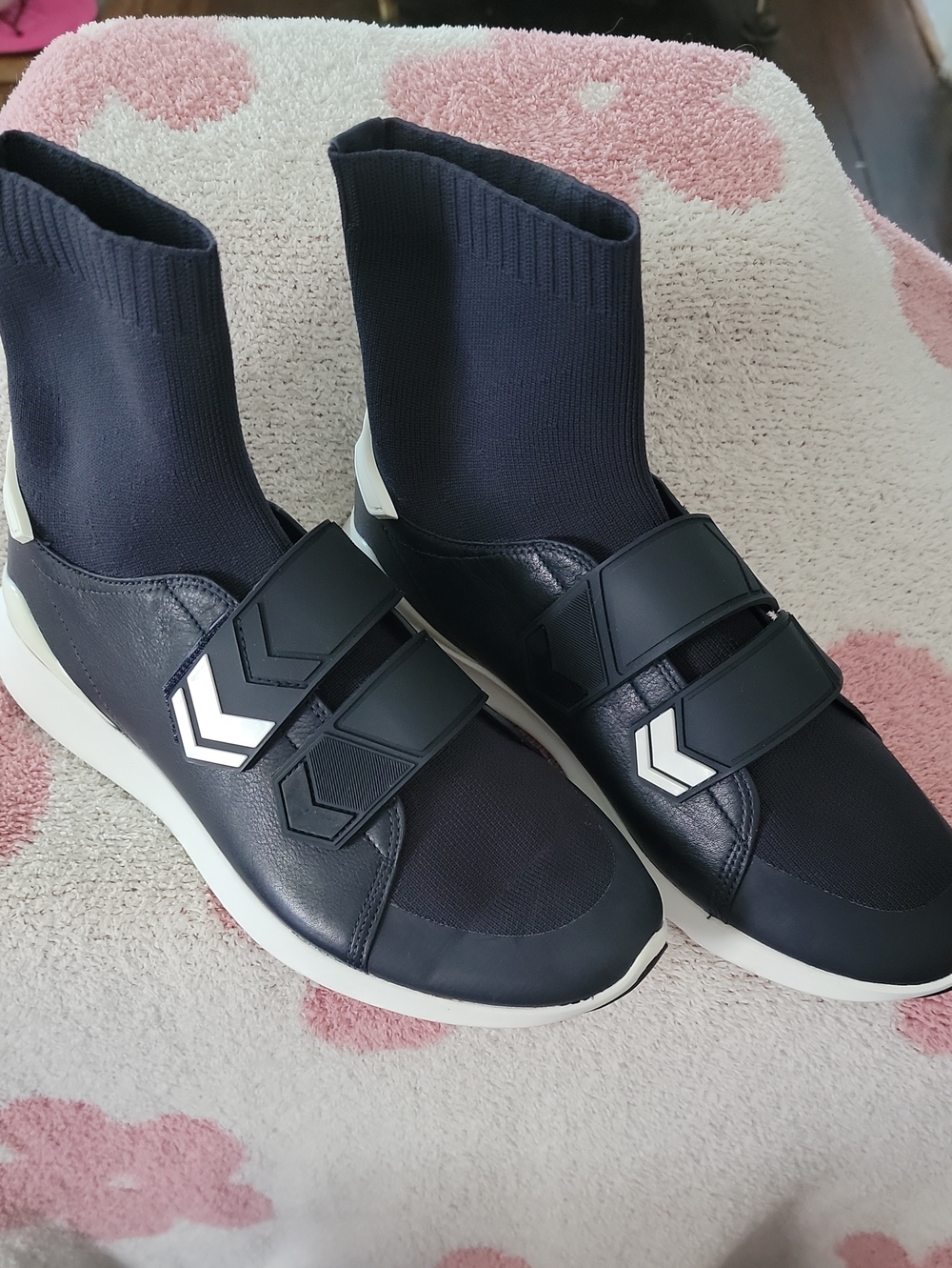 Tory Sport by Tory Burch Chevron Strap Sock Sneakers. Navy Women's Size 9.5 NWOT